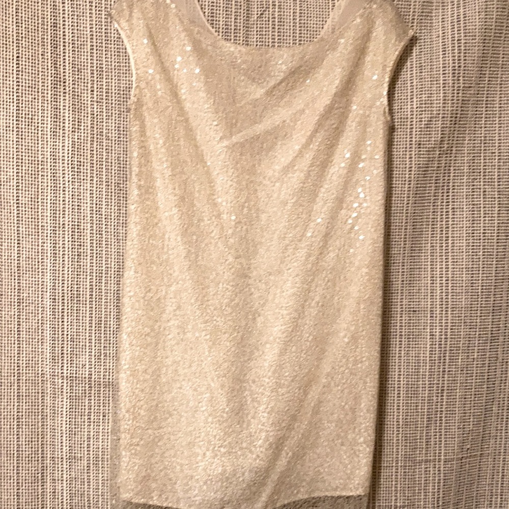 Cynthia Steffe Cream Sequence Dress